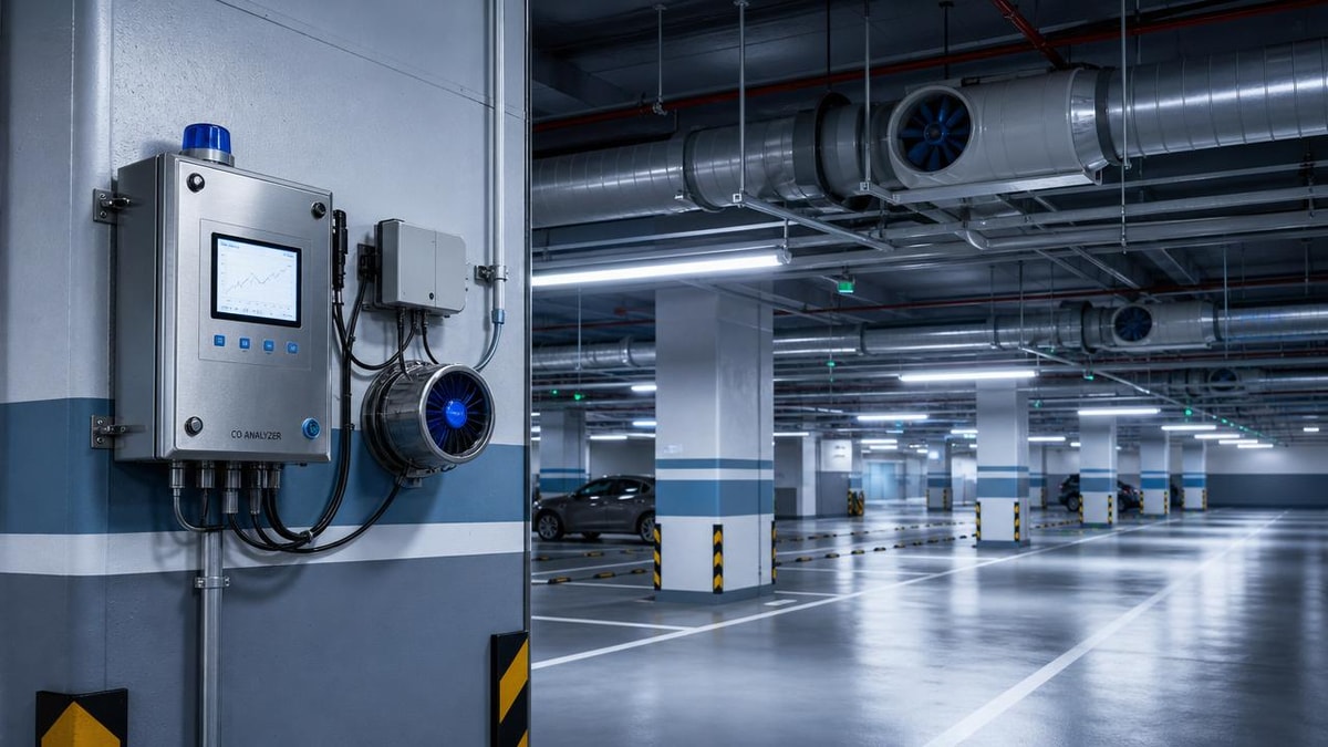 CO Analyzer for Parking Garage Ventilation: What Good Control Looks Like