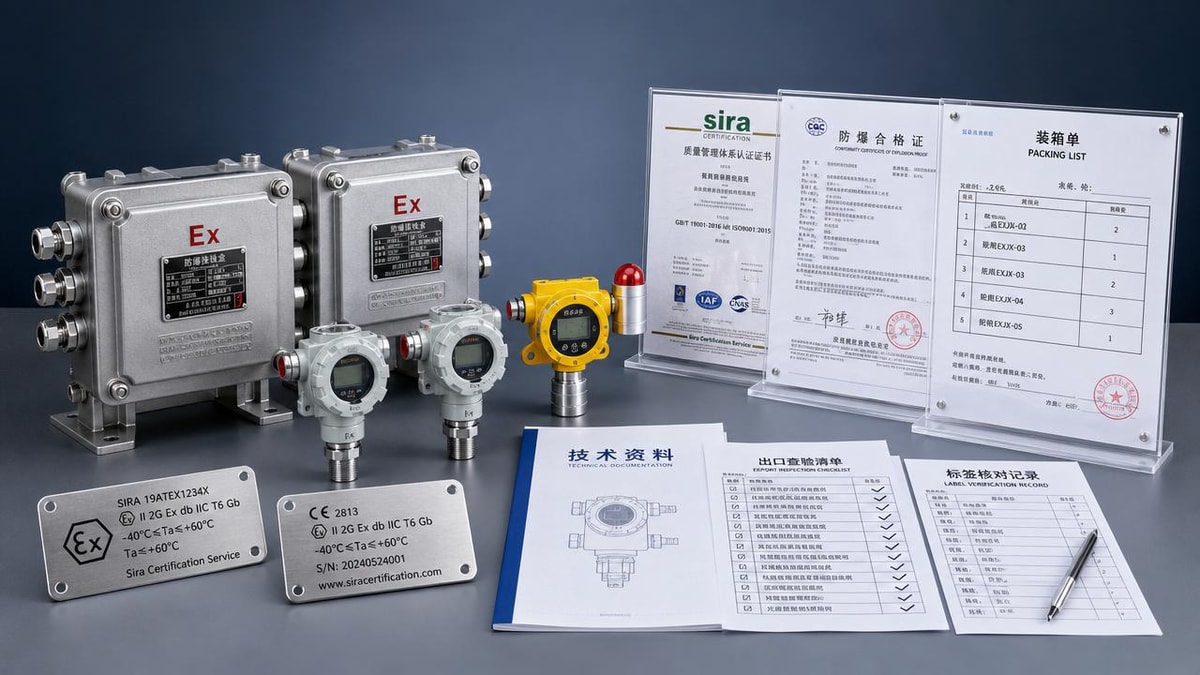 Explosion Proof Equipment Export Checks That Delay Overseas Shipments
