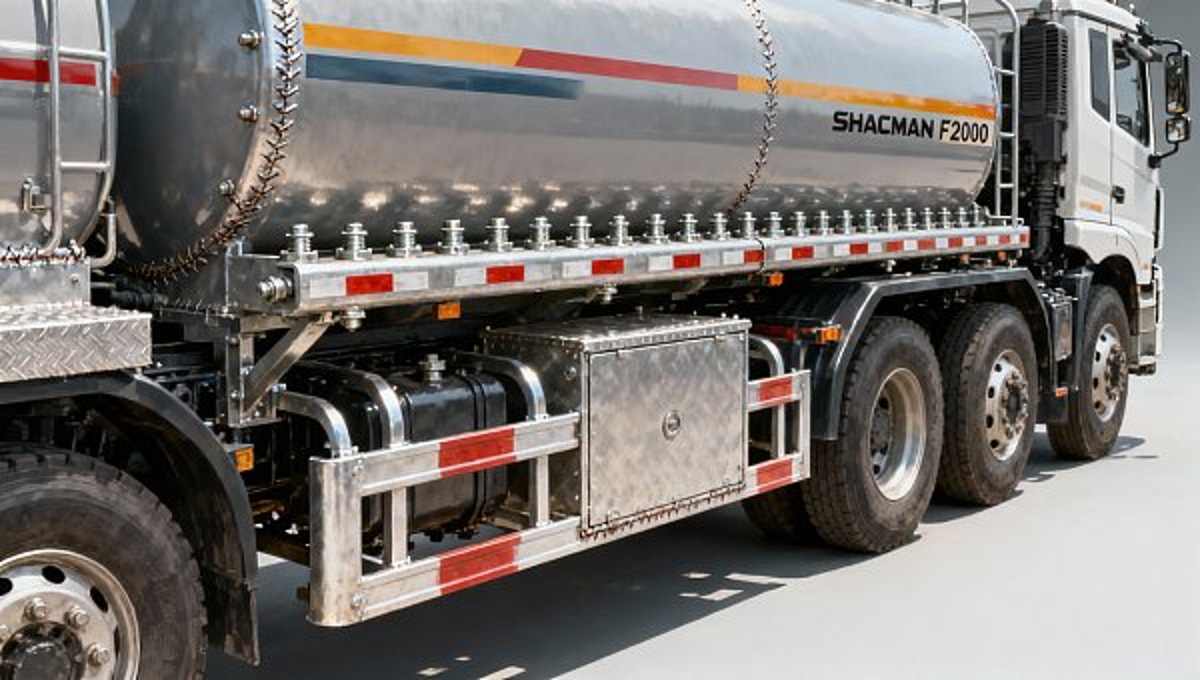 SHACMAN F2000 6x4 Sprinkler chassis modifications affect water tank stress points