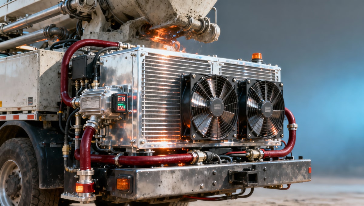 Concrete pump hydraulic oil temperature spikes during high-pressure pours—what’s safe?
