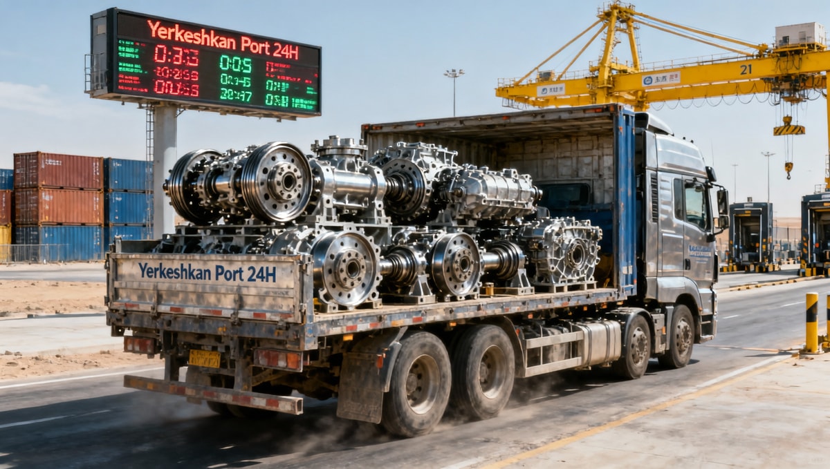 Yerkeshkan Port 24-Hour Freight: +87.4% Truck Parts Export to Kyrgyzstan