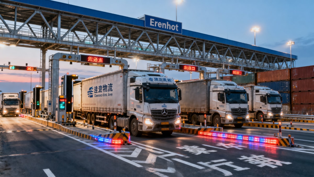 Erenhot Highway Port Launches 24-Hour Freight Clearance