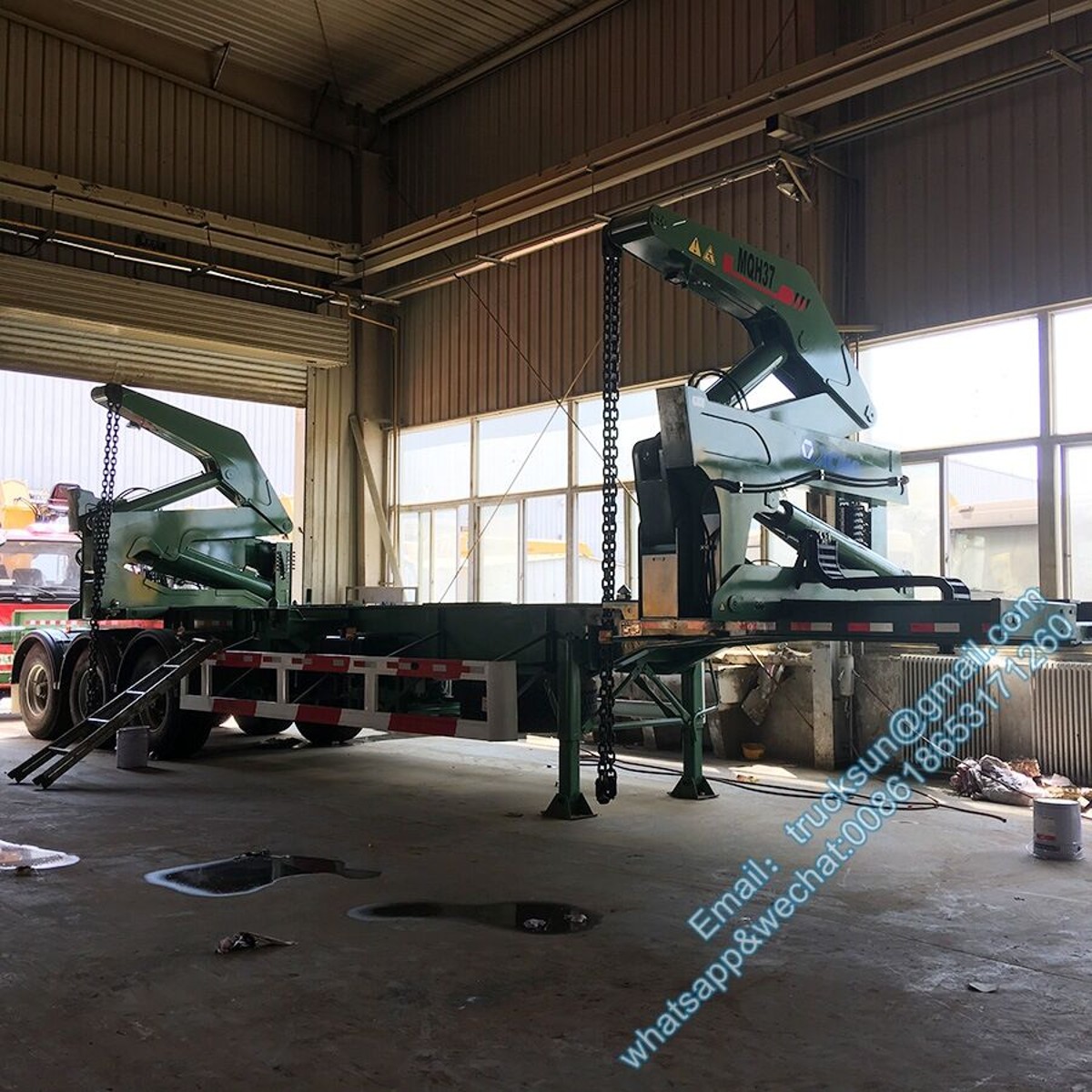 MQH37 with 3 axle skeleton trailer
