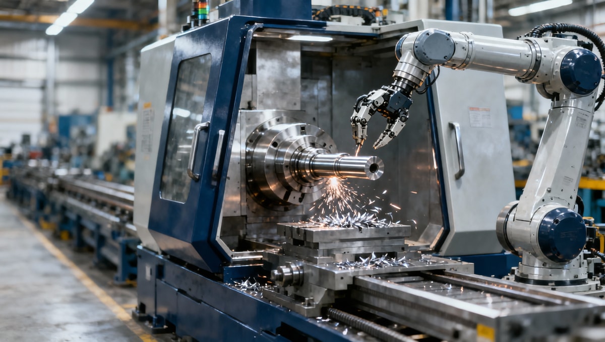 Industrial robotics integration slowing down CNC lathe throughput in mixed-part batches