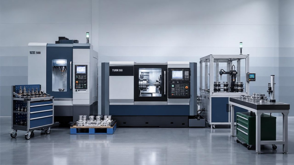 CNC industrial systems that fit small factory layouts