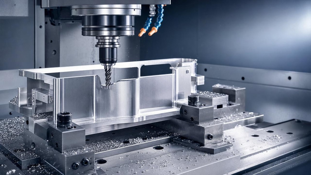CNC milling chatter problems that show up in thin walls