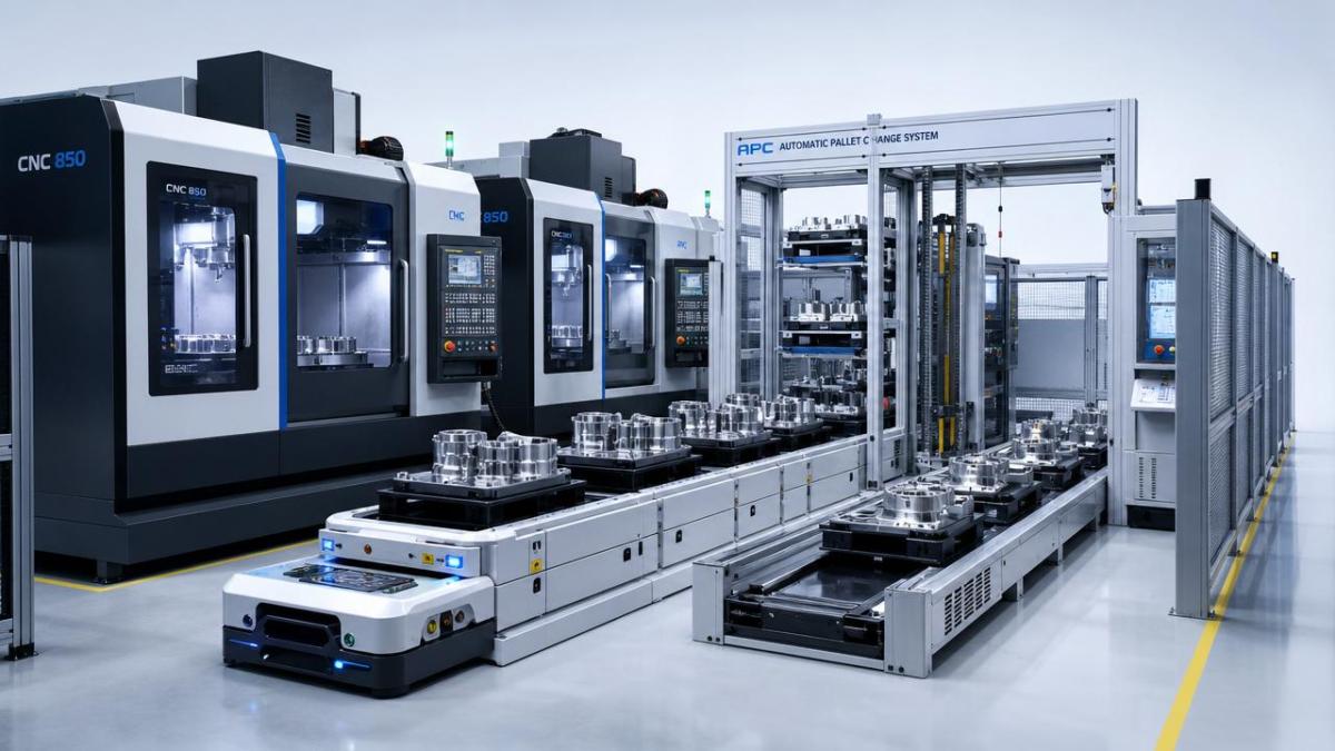 Space-saving CNC manufacturing without losing throughput