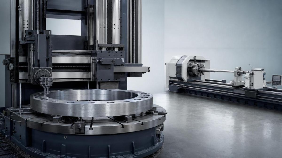Vertical lathe or horizontal setup for heavy parts?
