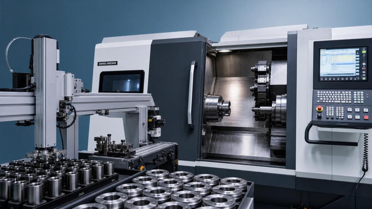 When does an automated lathe start saving real labor time?