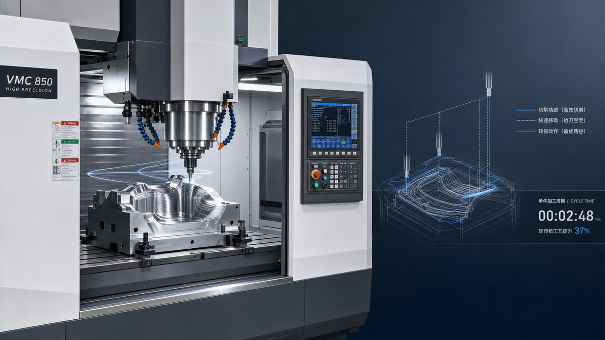 CNC milling tool paths that waste cycle time without notice