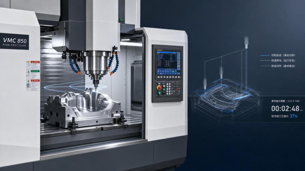CNC milling tool paths that waste cycle time without notice