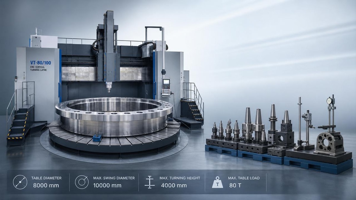 Vertical Lathe Limits to Check Before Large-Part Orders