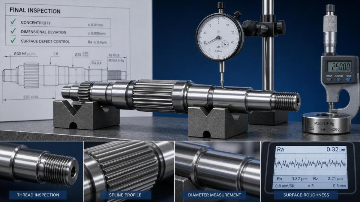 Shaft Parts Machining Problems That Show Up at Final Inspection