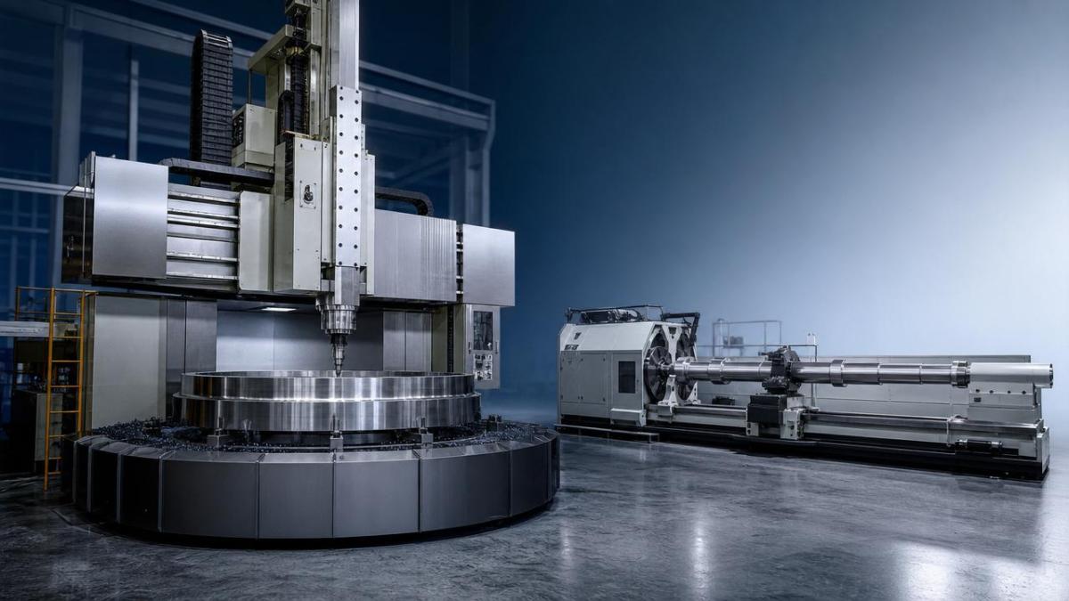 Vertical lathe vs horizontal options for large diameter parts
