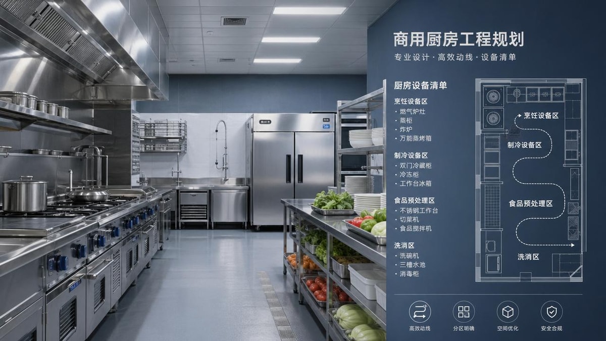 Restaurant Kitchen Equipment Checklist for a Smooth Opening