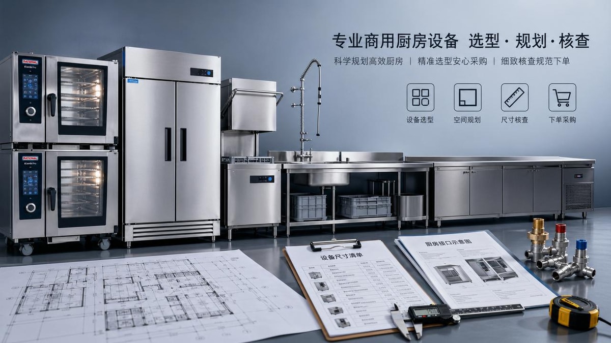 A Restaurant Kitchen Checklist Before Equipment Orders Go Out