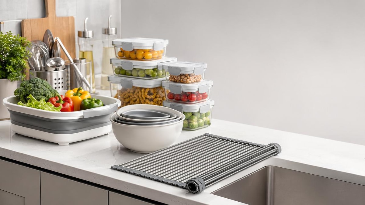 Space-saving kitchen tools that do not slow down cooking