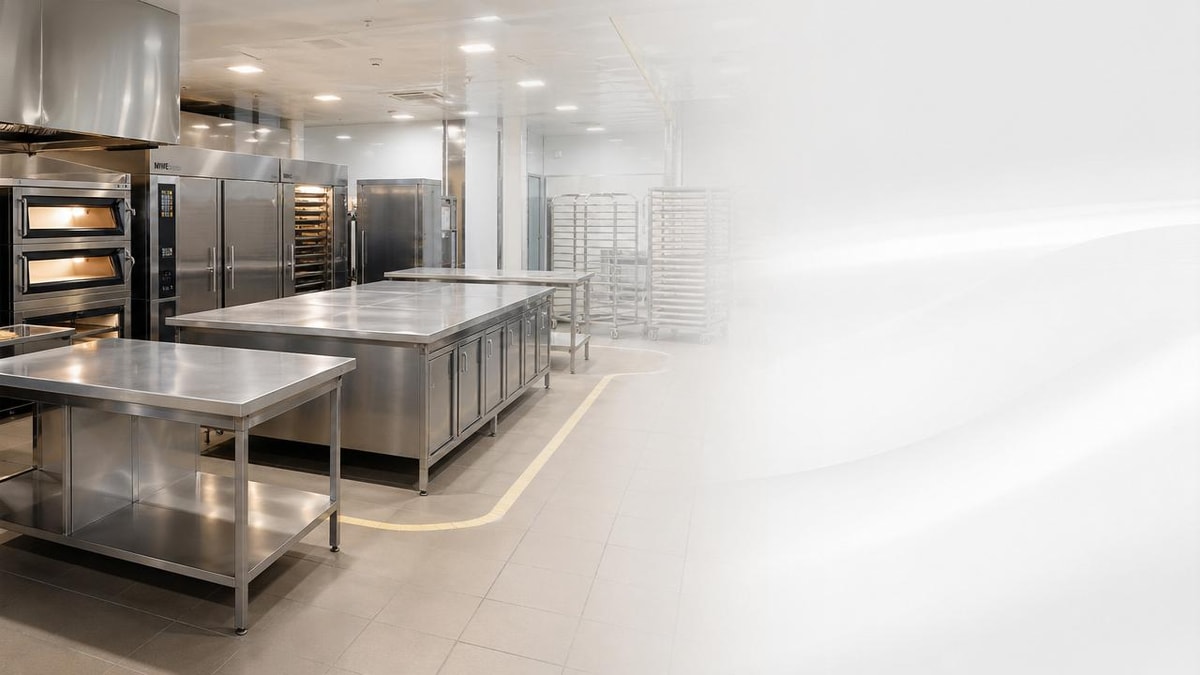 Bakery Worktable sizing errors that waste production space