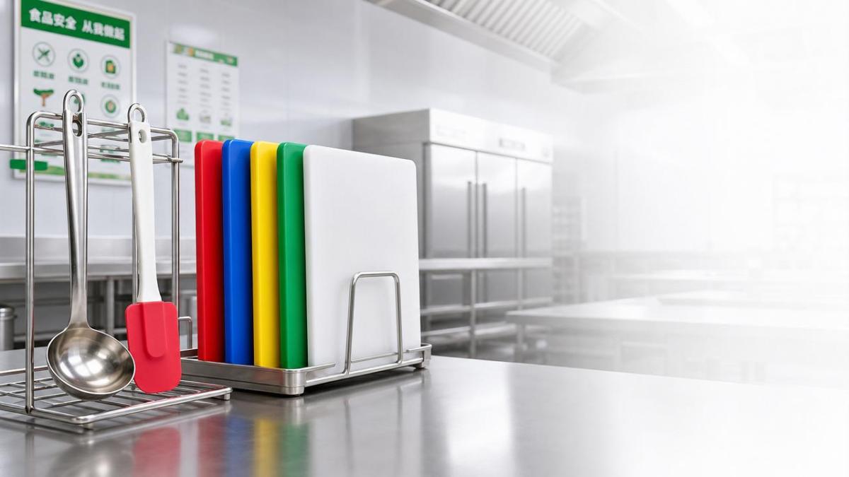 Kitchen tools for schools that are easier to sanitize