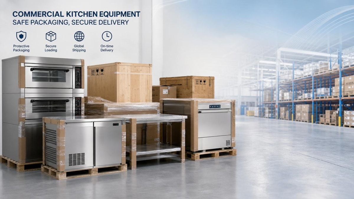 Restaurant kitchen equipment for catering and transport risks