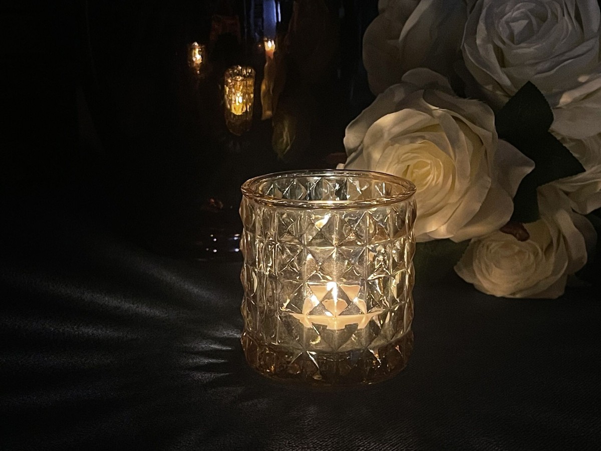 Votive Candle Holders, Clear Glass Candle Holder in Bulk, Tealight Candle Holder for Wedding Decor, Home Decor and Holiday Decor