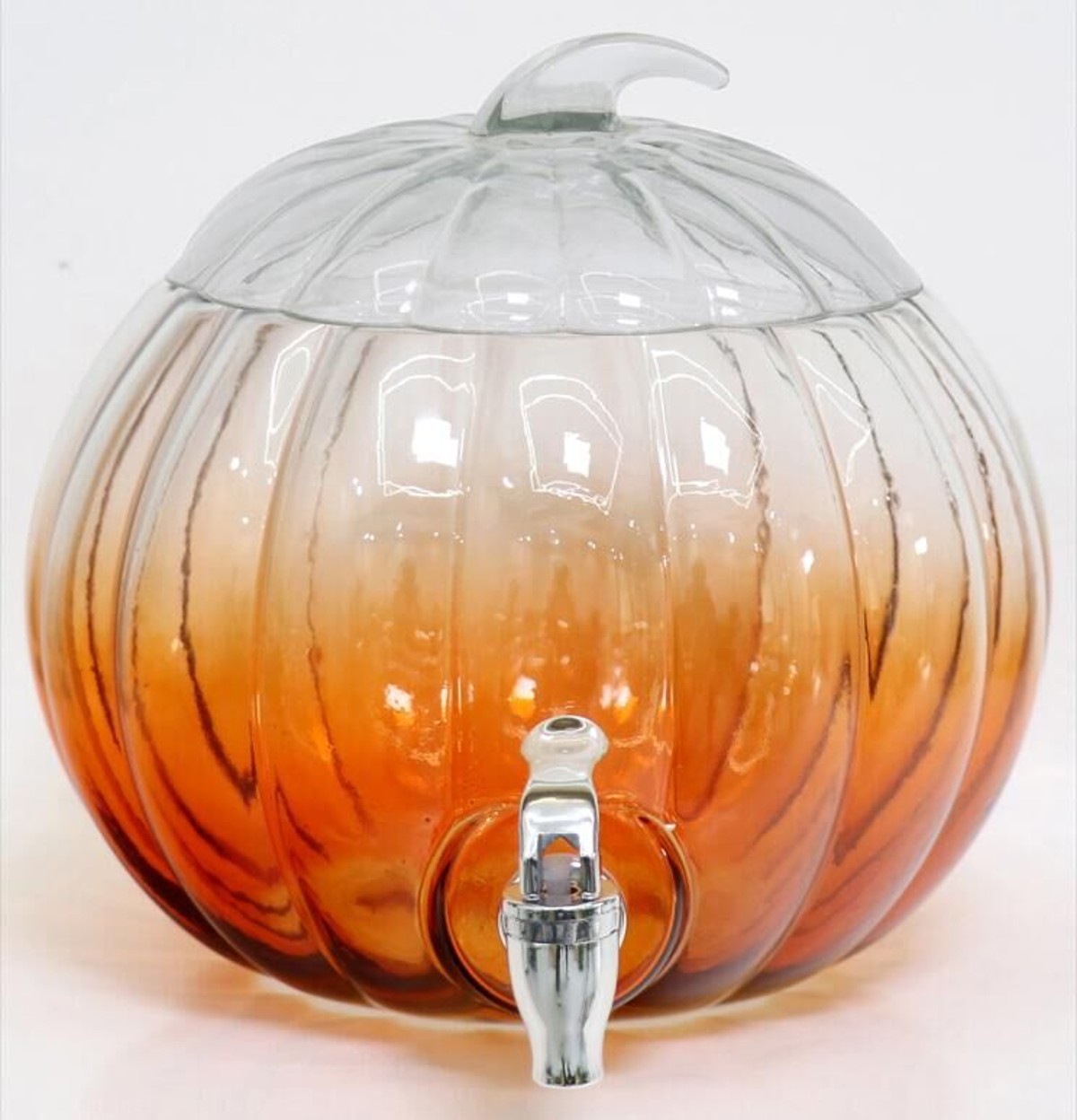 Handmade Glass Pumpkin Water Dispenser