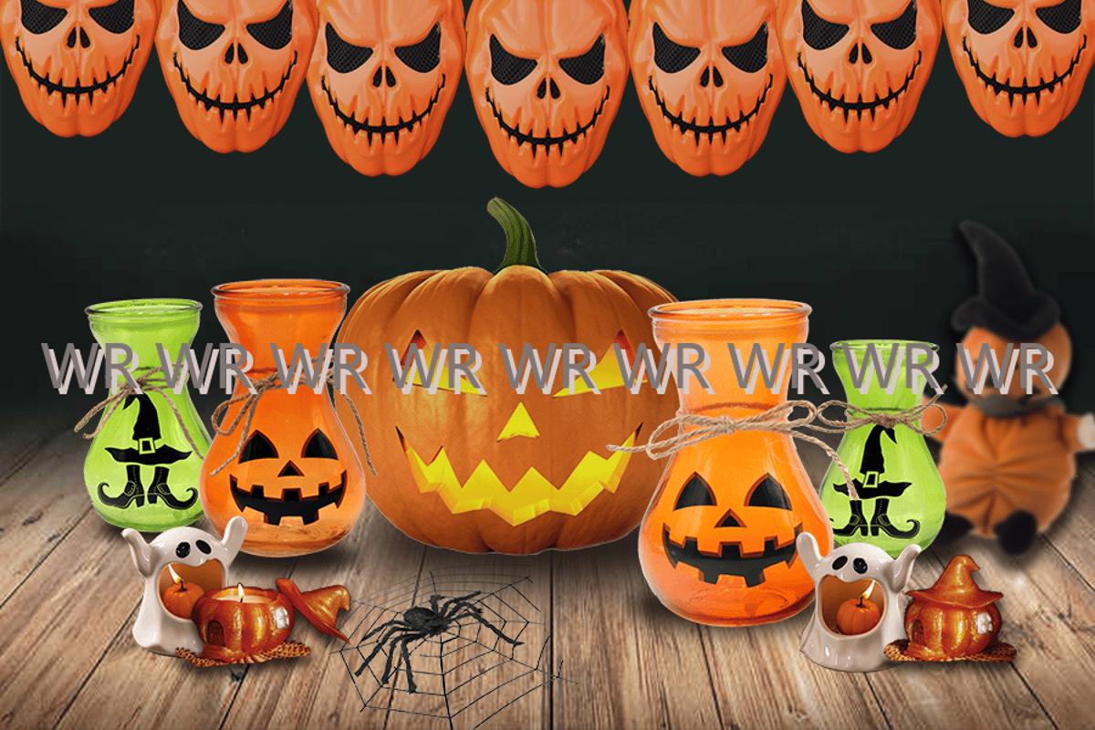 WR  Halloween Decorations Pumpkin Table vase - Halloween Home Decor