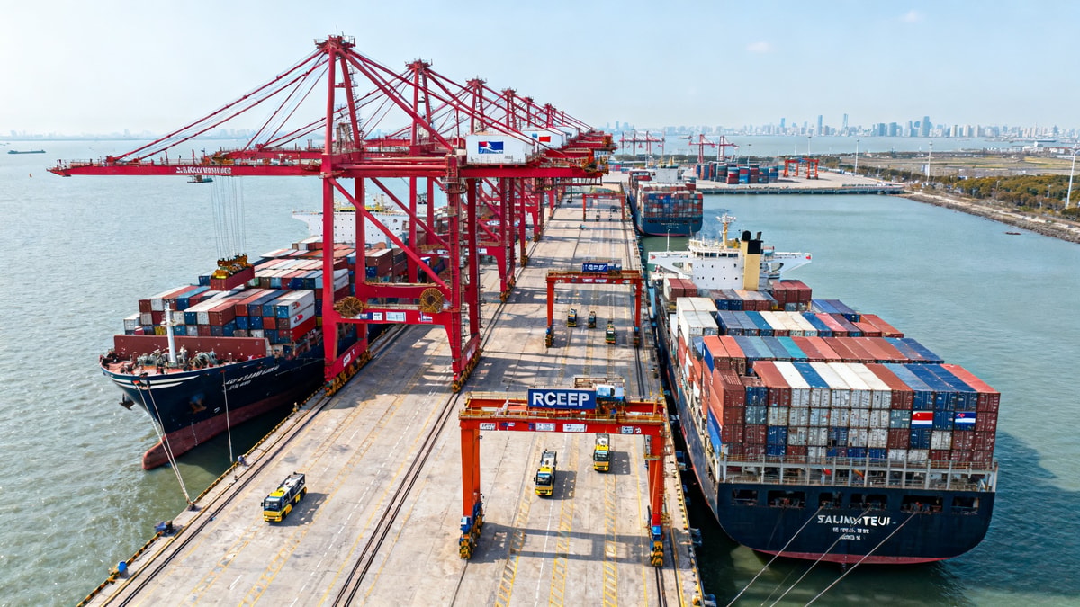 Yangtze River Delta Ports Q1 Throughput Up 7.2% Amid RCEP Stability