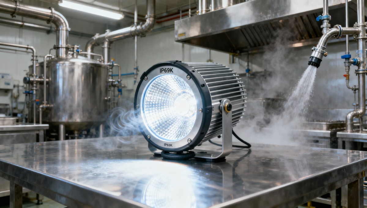 Commercial LED lighting spec sheets often omit lumen maintenance at 50°C—here’s why that matters for food processing plants