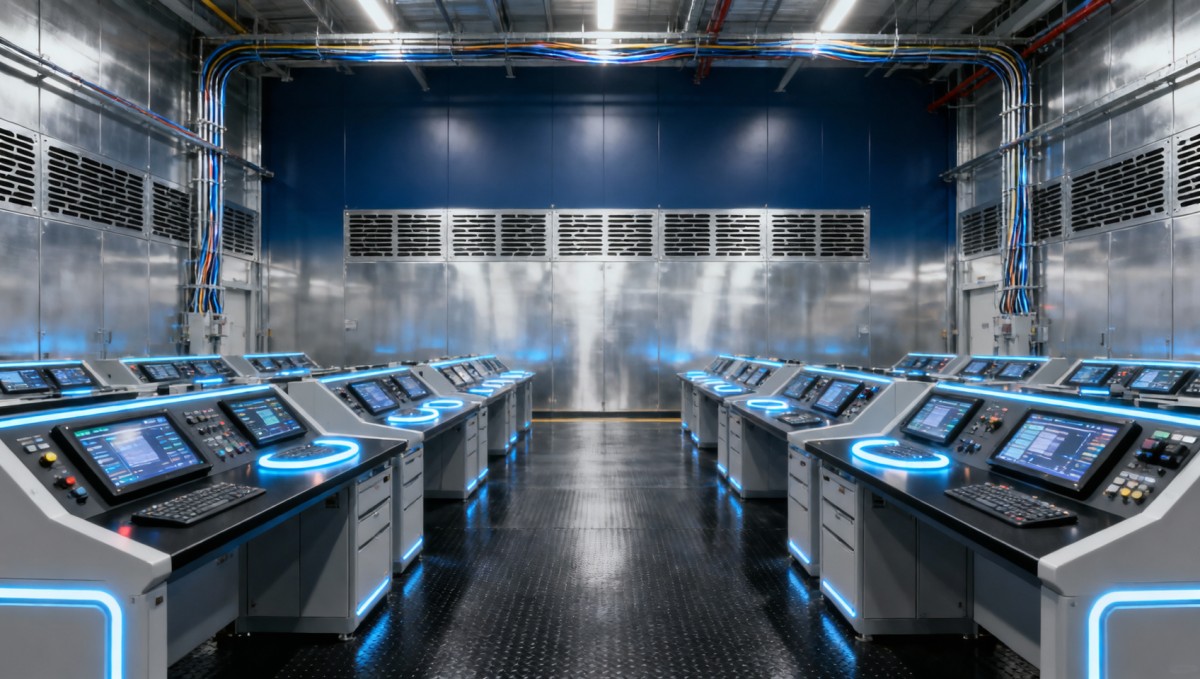 How much do interior design services cost for a 5,000 sq ft warehouse automation control center?