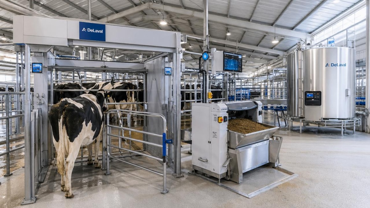 Are automated dairy farming equipment savings worth the setup cost?