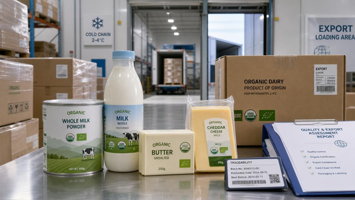 What sets strong organic dairy products suppliers apart in exports