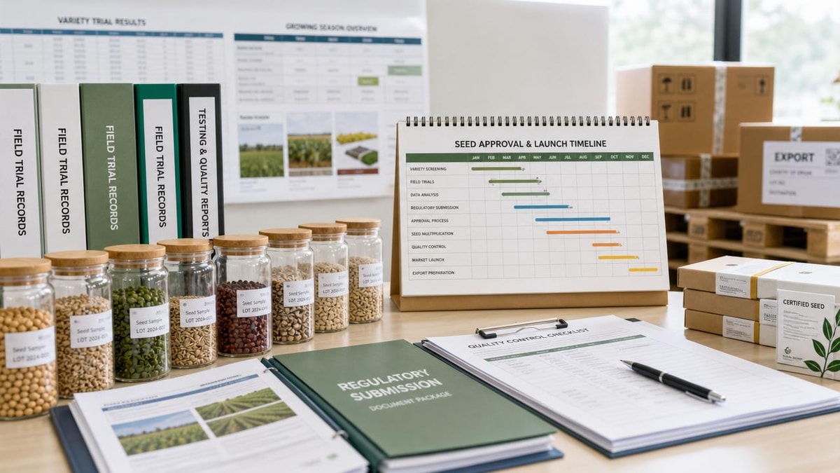 Seed approval process guidelines that slow product launch timelines