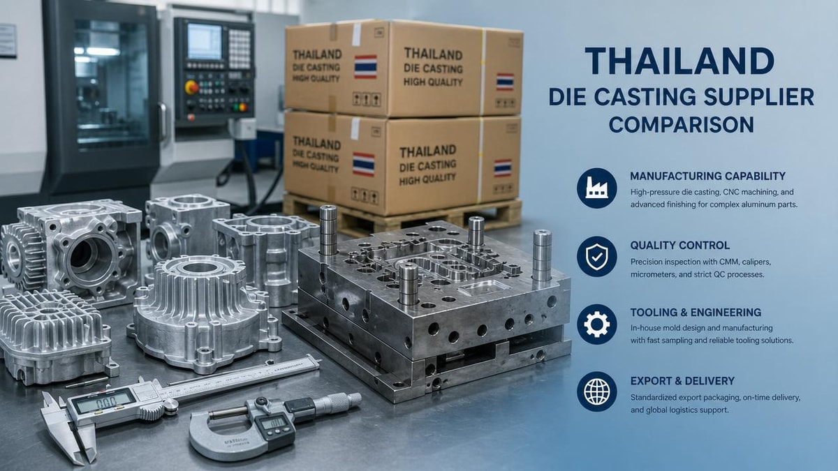 How to compare a die casting parts supplier in Thailand