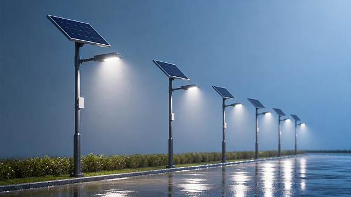 Solar street lights that underperform after the first rainy season