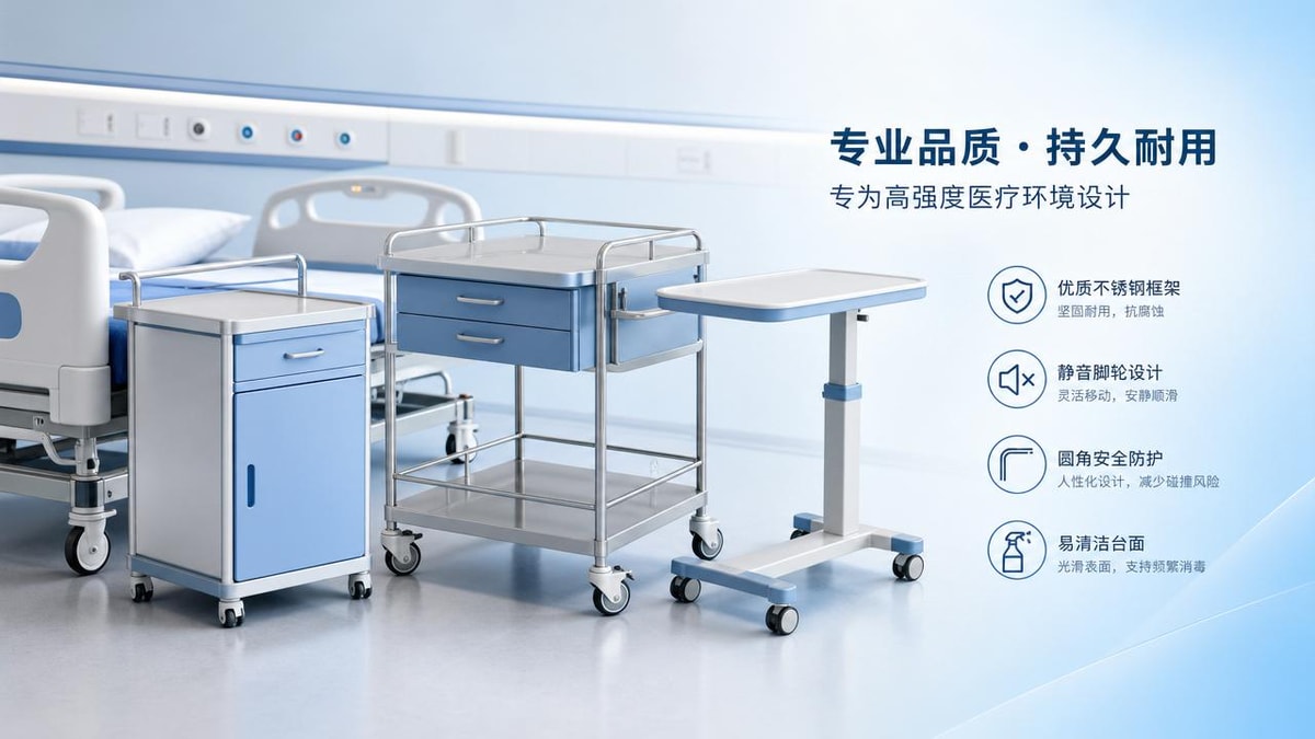 What affects the lifespan of hospital furniture most?