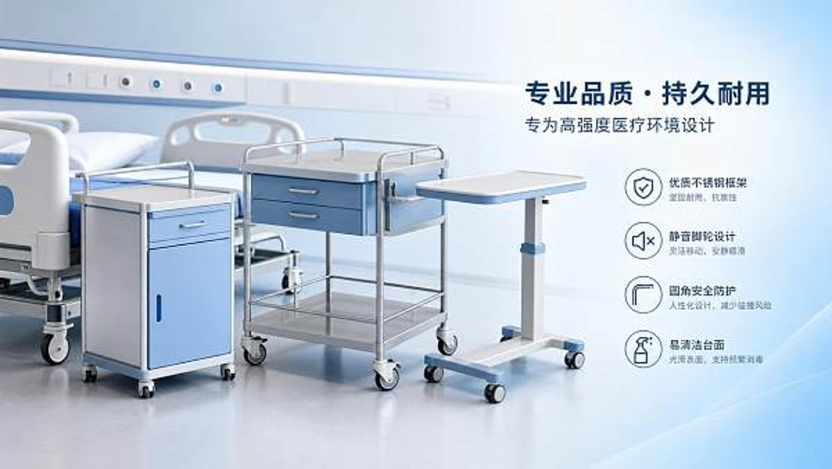 What affects the lifespan of hospital furniture most?
