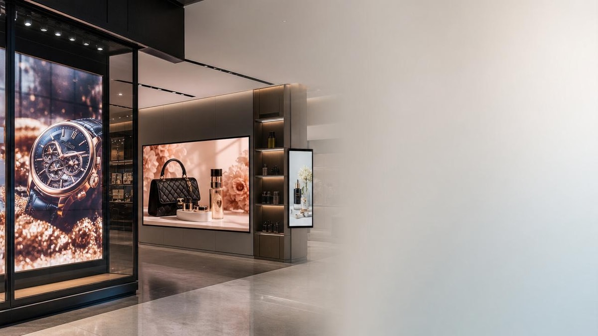LED displays for retail spaces: brightness is not the only issue