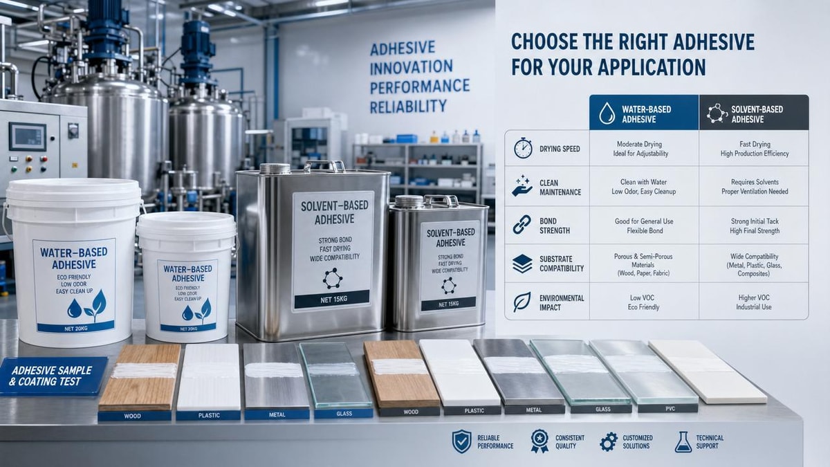 Water Based Adhesives vs Solvent Systems in Daily Production