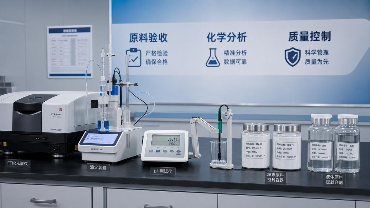 Chemical Analysis Basics for Stable Raw Material Acceptance