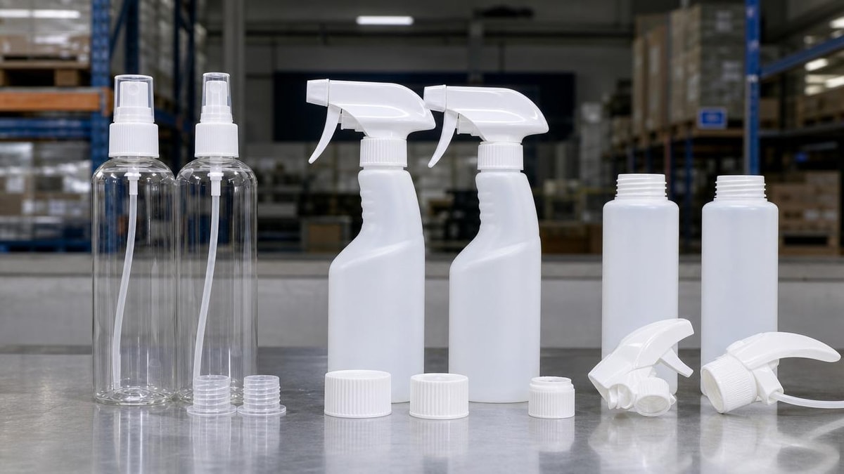 Plastic Spray Bottles Wholesale: How to Compare Cap, Neck, and Resin Types