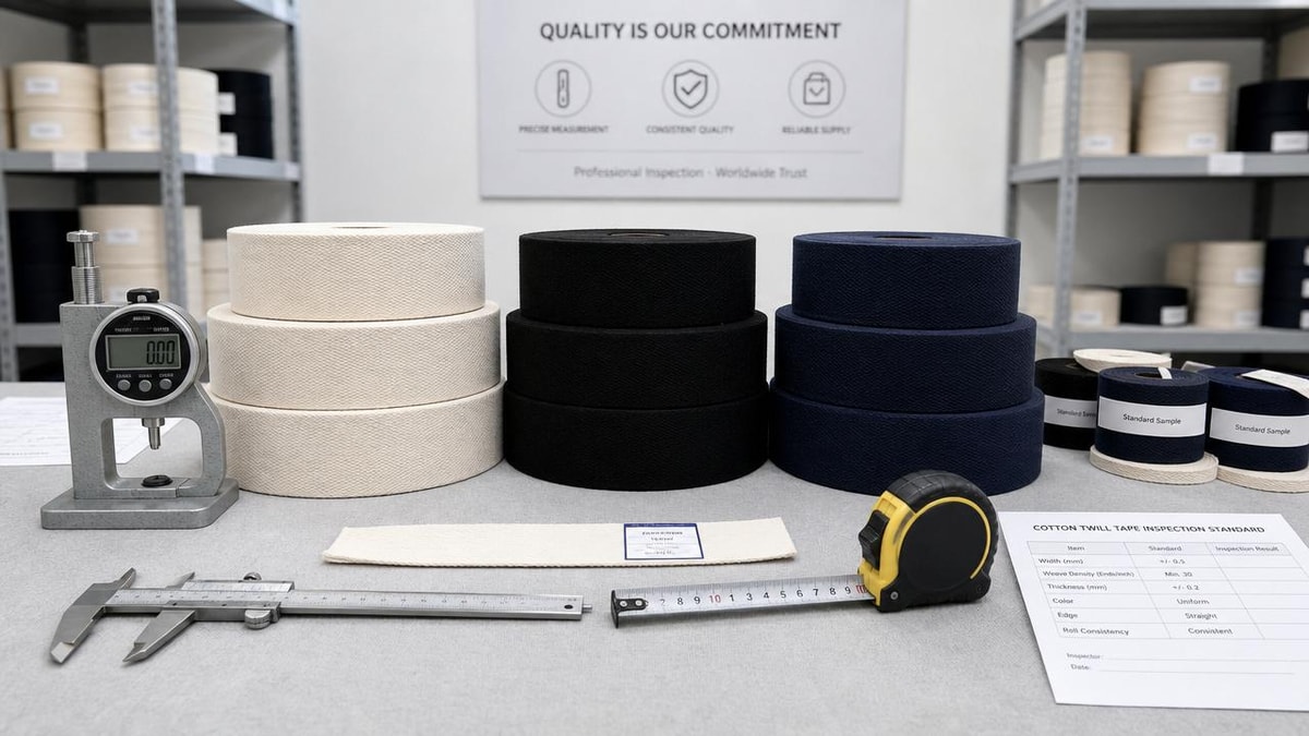 Wholesale Cotton Twill Tape: How to Check Consistency Before Ordering