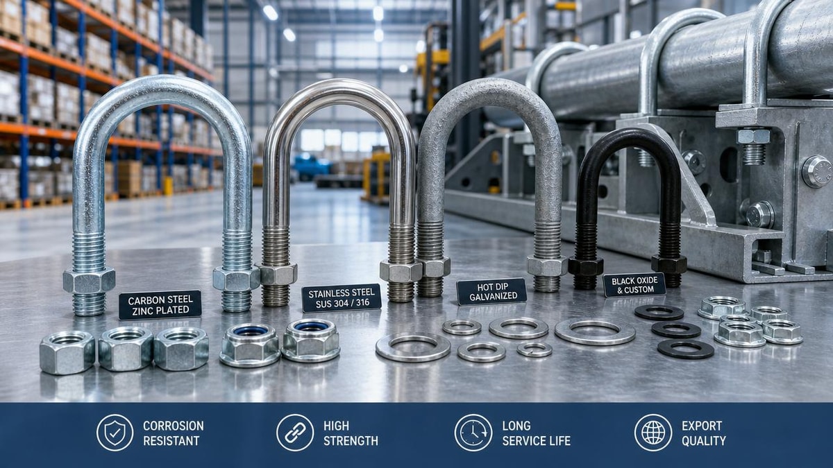 U Bolts Wholesale: How Material and Coating Affect Service Life
