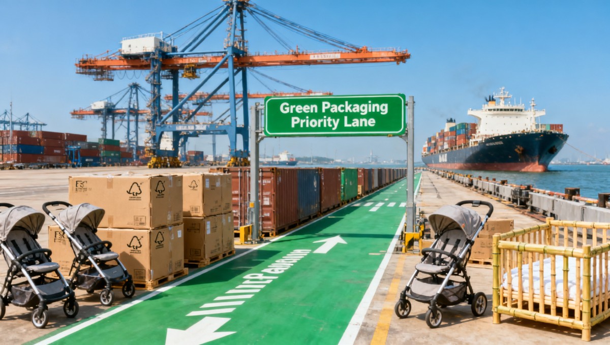Shanghai Port Launches Green Packaging Priority Lane for Baby Gear Exports