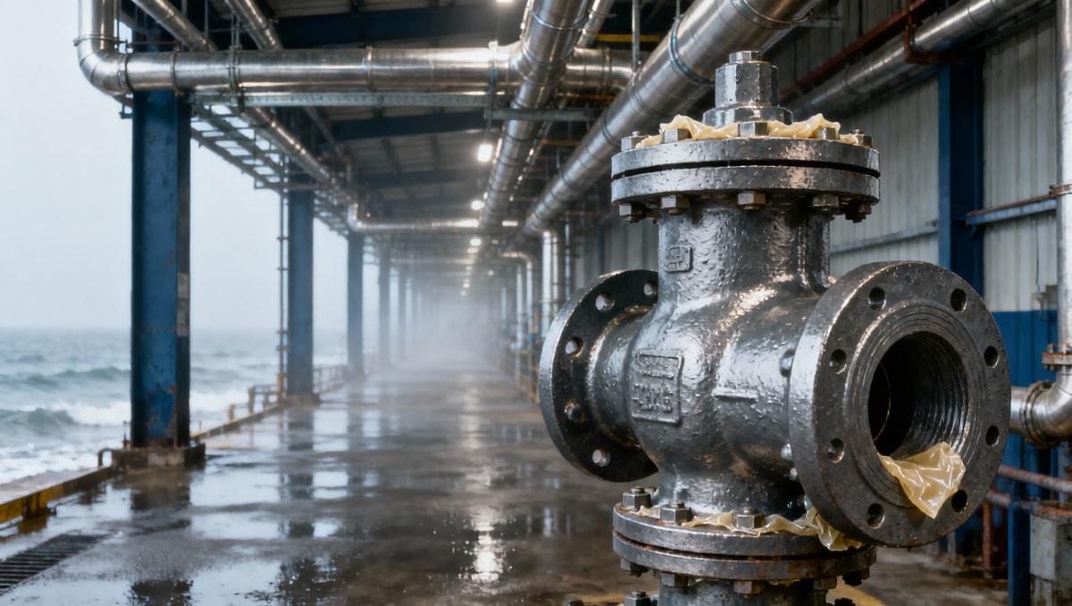 Cast iron gate valves in humid coastal plants — when corrosion starts before commissioning
