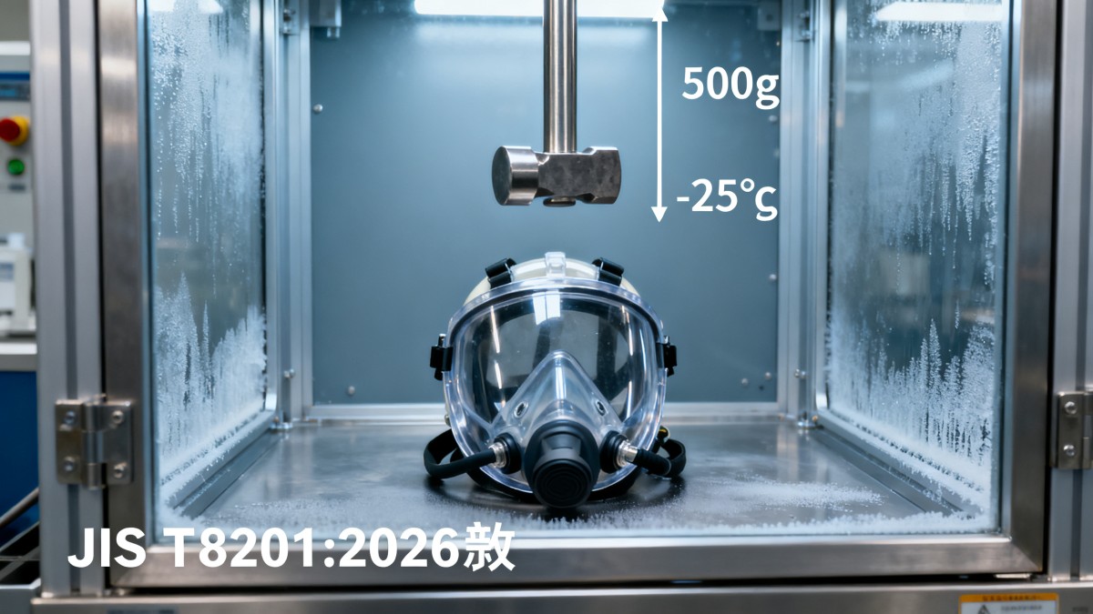 JIS T 8201:2026 Enforces New -25°C Impact Test for Firefighter Respirator Facepieces