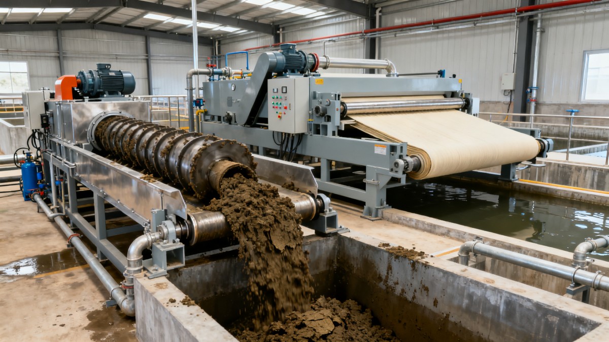 Screw Press Sludge Dehydrator or Belt Press for Wet Sludge?