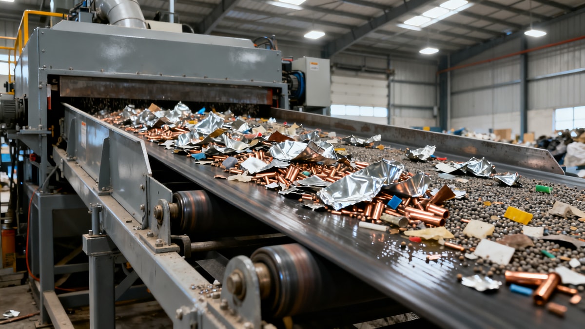 Eddy Current Separator Performance Drops With the Wrong Feed Mix