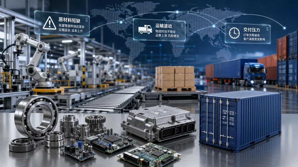 Which supply risks are rising in manufacturing this year
