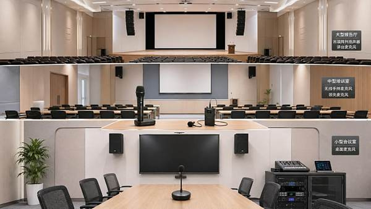 How to compare microphone systems for different room sizes